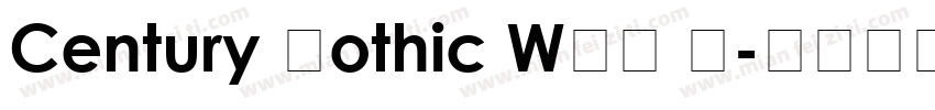Century Gothic WGL B字体转换